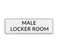 FOSHIN Male Locker Room Sign Sign 3"" X 10"" Fade Resistance Indoor/Outdoor Use, Acrylic5