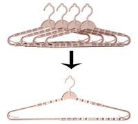 Foshine 4 Pack Extra Large Hangers Enlarge Adjustable Shoulder 16.5"-26"