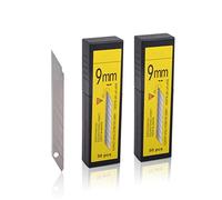 FOSHIO - Universal 30 Degree 9mm Replacement Blades, High Hardness Carbon Steel Material, Auto Vinyl Wrap, Sharp Blades, 100 Pack