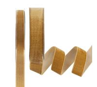 Foshird Brown Velvet Ribbon for Gift Wrapping - Thin 10mm x 10 Yards, Thick 20mm x 10 Yards - Florist Ribbon for Crafts DIY Hair Bows Bouquets Cake Wedding Décor Party