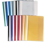 FOSHISY 12 PCS A4 Project Folders, Plastic Report Files Folders, 11 Colours