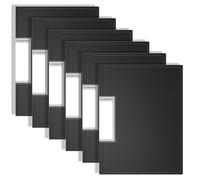 FOSHISY 60-Pocket A4 Binder with Plastic Sleeves, Heavy Duty Art Portfolio Folder with Clear Sheet Protectors, Display Book for Artwork, Document Organizer Binder (Black, 60 Pockets, 6 Pack)
