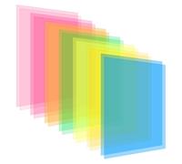 FOSHISY A4 Coloured Overlays for Reading Dyslexia,14PCS,Assorted Colour