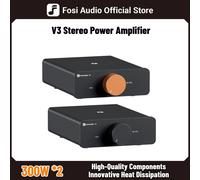 Fosi Audio V3 Stereo Power Amplifier 300W *2 TPA3255 Class D Mini Amp 2 Channel Audio Amplifier for Subwoofer Passive Bookshelf V3 32V and 12V P3