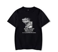 Fosike Dorohedoro Manga Kaiman Tshirt Unisex, Anime Dorohedoro BORN TO EAT T-Shirt Men/Women, Round Neck Short Sleeve Tee Shirt Summer Fun Clothing