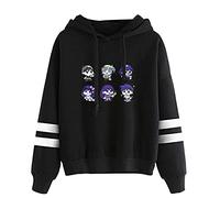 Fosike Omori Game Hoodie Without Pockets Unisex, Omori Merch Chibi Hoodie for Men/Women Pullover Long Sleeve Sweatshirts, Omori Cosplay Jumpers Teens Girl Clothing
