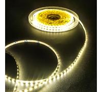 Fosingut 12V LED Strip Light Natural White 4000K,10m SMD LED Tape Light for Bedroom,120LEDs/m 5mm Flexible Under Cabinet Kitchen Light for TV,Game Room,Wardrobe,Home DIY Lighting(NO Power Supply/Plug)