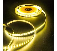 Fosingut 12V LED Strip Light Warm White 3000K,10m SMD LED Tape Light for Bedroom,120LEDs/m 8mm Flexible Under Cabinet Kitchen Light for TV,Game Room,Wardrobe,Home DIY Lighting(NO Power Supply/Plug)