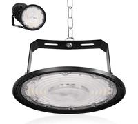 Fosingut 200W Industrial LED Floodlight,20000LM High Bay Spot Light Workshop Lighting,Cool White 6500K IP65 Waterproof UFO Ceiling Light LED Interior Chandelier for Warehouse,Factory,Hall,Gym