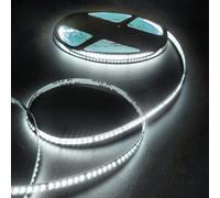 Fosingut 24V LED Strip Light Cool White 6500K,20m SMD LED Tape Light for Bedroom,180LEDs/m 8mm Flexible Under Cabinet Kitchen Light for TV,Game Room,Wardrobe,Home DIY Lighting(NO Power Supply/Plug)