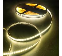 Fosingut 24V LED Strip Light Natural White 4000K,20m SMD LED Tape Light for Bedroom,180LEDs/m 8mm Flexible Under Cabinet Kitchen Light for TV,Game Room,Wardrobe,Home DIY Lighting(NO Power Supply/Plug)