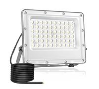 Fosingut 50W LED Floodlight Outdoor,Super Bright 5000LM 72 LED Security Lights,6500K Daylight White IP65 Waterproof Work Light Outside Spot Lights for Garage,Garden,Yard,Sportfield,Corridor,Workshop