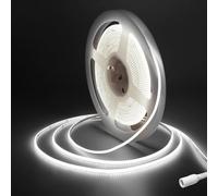 Fosingut COB LED Strip 5m/16.4ft,12V 2.7 mm Cool White LED Tape Light for Bedroom,480LED/m CRI90+ Flexible Under Cabinet Kitchen Light for TV,Game Room,Wardrobe,Home DIY Lighting(Only COB Strip Light)
