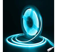 Fosingut Ice Blue COB LED Strip 5m/16.4ft,12V 2.7 mm LED Tape Light for Bedroom,480LED/m CRI90+ Flexible Under Cabinet Kitchen Light for TV,Game Room,Wardrobe,Home DIY Lighting(Only COB Strip Light)