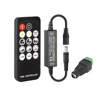 Fosingut RF Remote Control for Monochrome COB LED Strip, Mini Wireless Remote Dimmer 14 Buttons Brightness Mode Effect Mode for COB 3014 5630 5730 3528 LED Strip DC5-24V 2700K-6500K Dimmer Switch