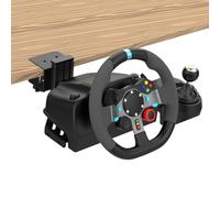 Fosiya 1 Set of Sim racing wheel desk mount clamp & Racing Steering Shifter Mount fit for Logitech G25 G27 G29 G920 G923 Thrustmaster T248 T300 T-GT TS-PC T500 T598 TH8A Fanatec CSL CSR CSW DD1 DD2