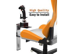 Fosiya SIM Fighting Joystick Center Chair Mount Flight Stick Chair Mount Use for T-Flight Hotas 4 & Warthog Flight Stick & T16000M FCS & TCA Sidestick Airbus Edition & VKB Gunfighyrt pro MK 3 Stick