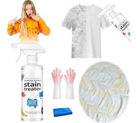 Fosoloni Stain Remover Clothing Set, 3-Piece Spray Set, Laundry Stain Remover, Butter, Chocolate, Grease, Blood Stains, White Laundry, Knitting