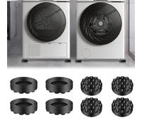 Fosoloni Vibration Damper Washing Machine, Pack of 8 Washing Machines, Base Frame, Non-Slip Mat, Washing Machine Feet Mat, Anti-Vibration Mat, Washing Machine Non-Slip Pads