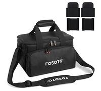 FOSOTO DSLR Camera Case Large XL Video Camcorder Bag for Canon Nikon Sony Panasonic SLR Cameras Camcorders Professional Video Cameras and Accessories, black, Camera case