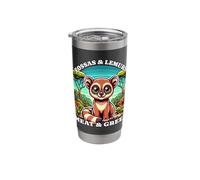 Fossa Lover Madagascar Lemurs Fossas Stainless Steel Insulated Tumbler