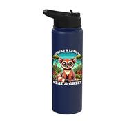 Fossa Lover Madagascar Lemurs Fossas Stainless Steel Insulated Water Bottle