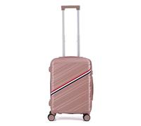 FOSSANI Cabin Suitcases | Hardshell l TSA 3 Digit Combination Lock | 4 Dual Spinner Wheels | Lightweight Suitcase l Aluminium Telescopic Handle | Carry-on (Rose, Cabin)