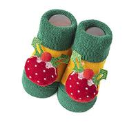 Fossean Baby Rattle Socks for Boys Children Christmas Socks Non Slip Insulation Floor Socks Infant Walking Socks Thickened Warm Socks Shoes for Toddler Girls Baby Slippers 6-12 Months