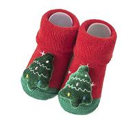 Fossean Baby Rattle Socks for Boys Children Christmas Socks Non Slip Insulation Floor Socks Infant Walking Socks Thickened Warm Socks Shoes for Toddler Girls Baby Slippers 6-12 Months