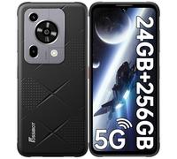 FOSSIBOT F112 PRO (2025) Rugged Phone Unlocked 5G - 24GB RAM+256GB/1TB ROM Cell Phone, 6.88''Display, 7150mAh Battery Smartphone, 50MP Camera, Android 14 Dual SIM Phones, IP68/IP69K/NFC/GPS,Black