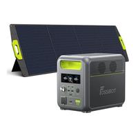 FOSSiBOT F1200 Portable Power Station: 1024Wh LiFePO4 solargenerator Outputs 1200W (2400W Peak), 100W USB-C Output, Solar Generator for RV/Camping/Home