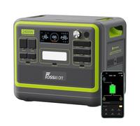FOSSiBOT F2400 Power Station: 2048Wh LiFePO4 solargenerator with 3 x 230 V AC Output 2400W (4800W Peak), 1.5H full charge, UPS, 100W USB-C Output, Solar Generator for RV/Camping/Home