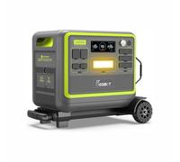 FOSSiBOT F2400 Power Station: 2048Wh LiFePO4 solargenerator with 3 x 230 V AC Output 2400W (4800W Peak), 1.5H full charge, UPS, 100W USB-C Output, Applicable to RV/Camping/Home (F2400+Hand Truck)