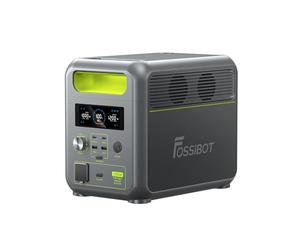 FOSSIBOT Portable Power Station 1200W Camping power station,Support AC1000W+solar 200W fast charging, fully charged in 1 hour,Solar Generator for Outdoor Camping,Off-grid Living,RV,Emergency