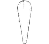 Fossil 32022886 Men's Necklace Stainless Steel, Length: 45cm + 2.5cm + 2.5cm, Stainless Steel, No Gemstone
