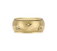 Fossil 32029884 Women's Ring Stainless Steel Glass Stone