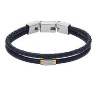 Fossil Men's Stainless steel or leather with fold over closure bracelet