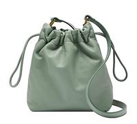 Fossil Bag for Women Gigi, Leather Small Drawsting Crossbody sage 20.32 cm L x 8.2 cm W x 21.59 cm H ZB1526343