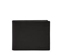 Fossil Men Derrick Bifold, Black, 11.43 cm L x 1.9 cm W x 8.9cm H