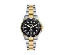 Fossil Blue Dive Ladies' Black Dial Two Tone Stainless Steel Watch
