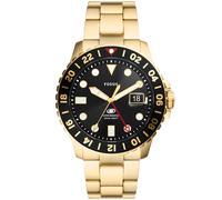 Fossil Blue GMT FS5990 - Man - 46 mm - Analogue - Quartz - Mineral Glass Black 24 mm
