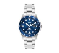 Fossil Blue Watch for Men, Quartz Movement with Stainless Steel or Leather Strap