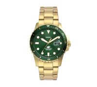 Fossil Watches Fossil Gents Blue Collection Dive Green Dial Gold Tone