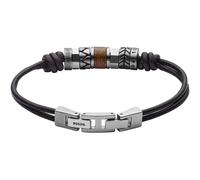 Fossil Bracelet for Men , Length: 20 + 1.5 cm Silver Stainless Steel Bracelet, JF84196040