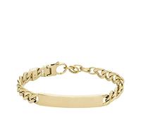Fossil Bracelet for Men Drew, Gold-Tone Stainless Steel Chain Bracelet, Length: 185mm+15mm, Width: 44.4mm, Height: 16.8mm, JF04465710