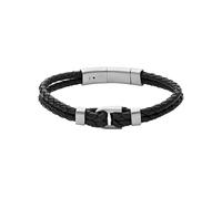 Fossil Bracelet for Men Heritage, Inner Length: 180~195mm Silver Stainless Steel Bracelet, JF04202040