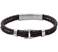 Fossil Bracelet for Men Heritage, Inner Length:180~195mm Silver Stainless Steel Bracelet, JF04203040