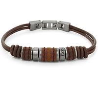 Fossil Bracelet for Men , Inner length: 185mm brown Stainless Steel Bracelet, JF00900797