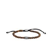 Fossil Bracelet for Men , Length: 250mm, Width: 4mm Silver Stainless Steel Bracelet, JF04413040