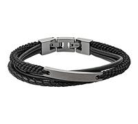 Fossil Jewellery Fossil Gents Jewellery Black ID Bracelet